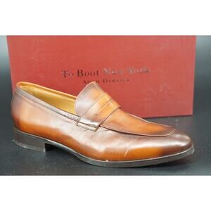 To Boot New York Brown Leather Wakefield Moccasin Penny loafers Size 13 Men's